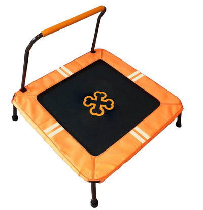 Shrunks Kids Slip-Resistant Mini Safety Trampoline w/ Hold-on Crossbar -Open Box