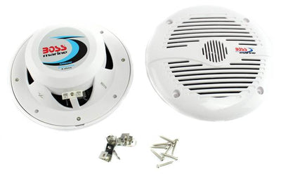 Boss 3-Inch Gauge Marine MP3/Radio Bluetooth ATV Boat & 6.5-Inch Speakers
