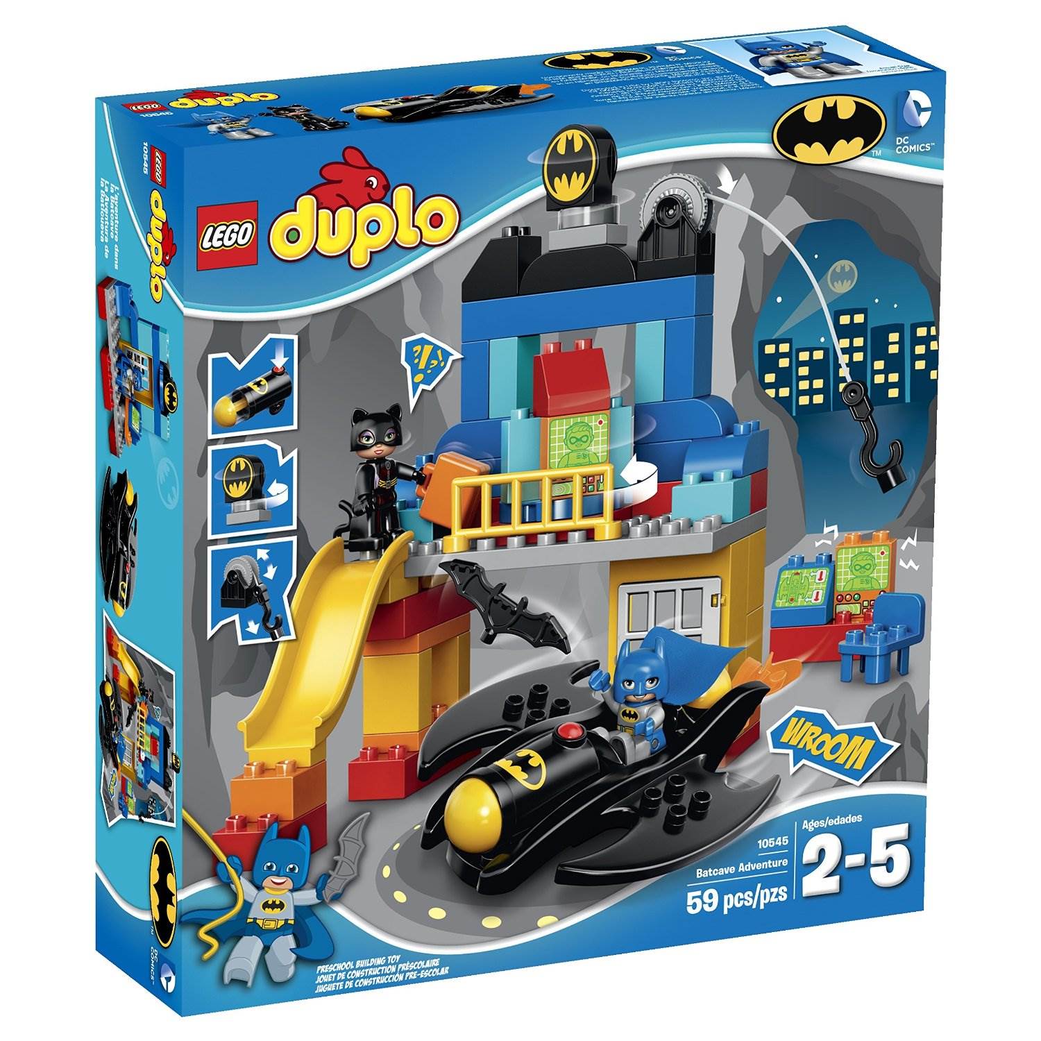 LEGO® DUPLO® Super Heroes Batcave Adventure 59 Piece Building Kit (Open Box)