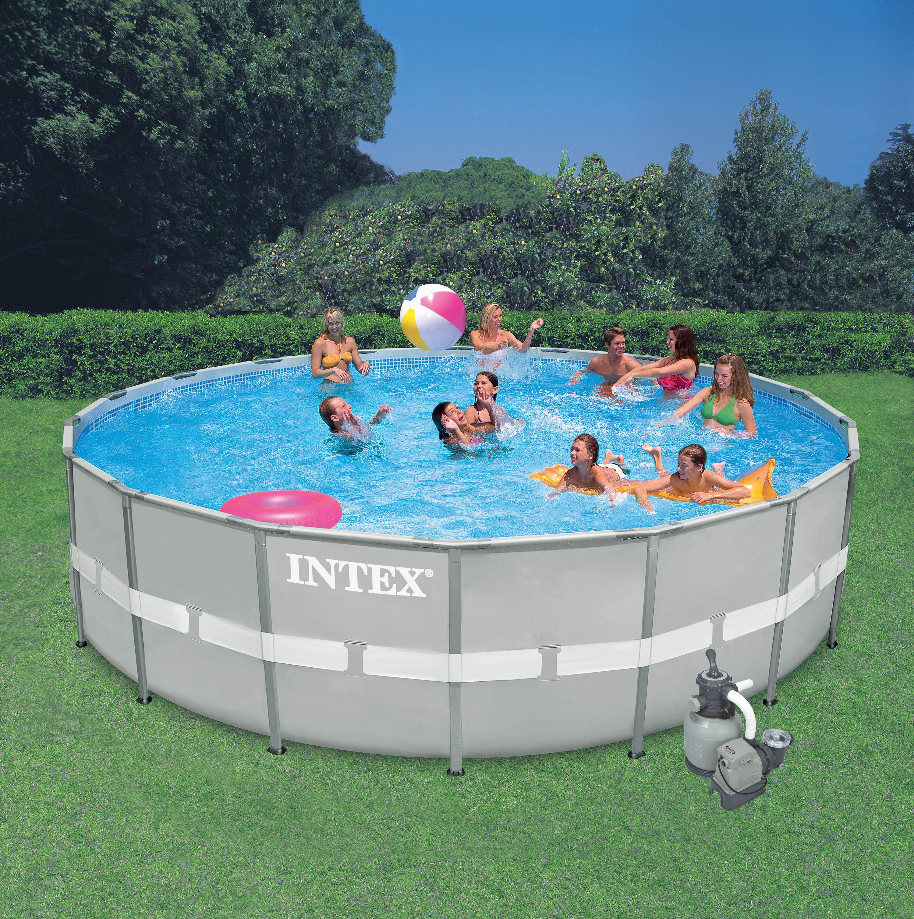 Intex 20' x 52" Ultra Frame Above Ground Swimming Pool Set w/ Pump (Open Box)
