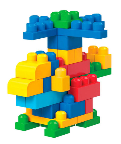 Mega Bloks First Builders Big Building Bag 80-Piece (Classic) - DCH63 - Open Bag