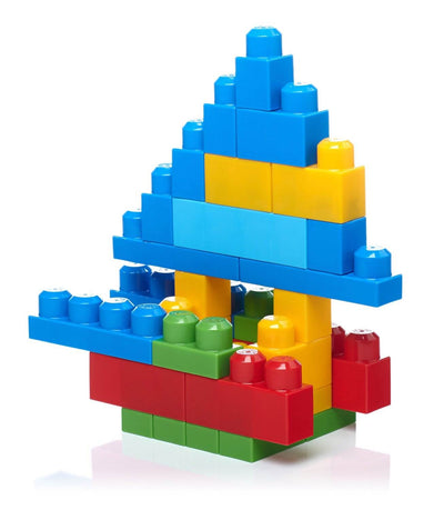 Mega Bloks First Builders Big Building Bag 80-Piece (Classic) - DCH63 - Open Bag