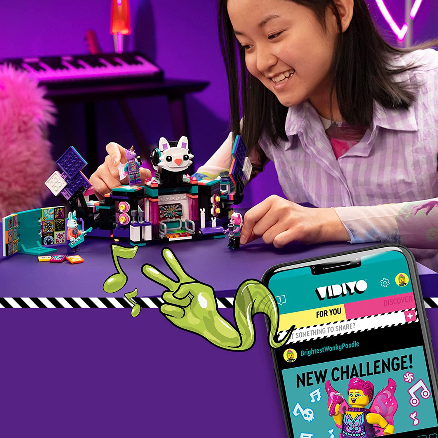 LEGO VIDIYO K-Pawp 514 Piece Concert Building Toy Kit for Kids Ages 8 and Up