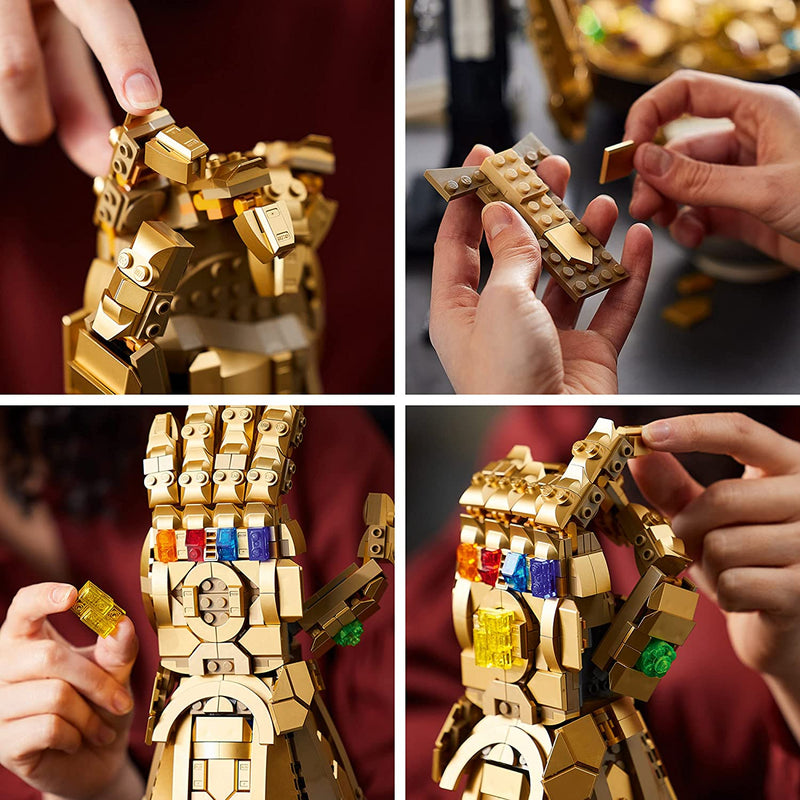 LEGO Marvel Infinity Gauntlet Collectible Building Kit, 590 Piece Set for Adults