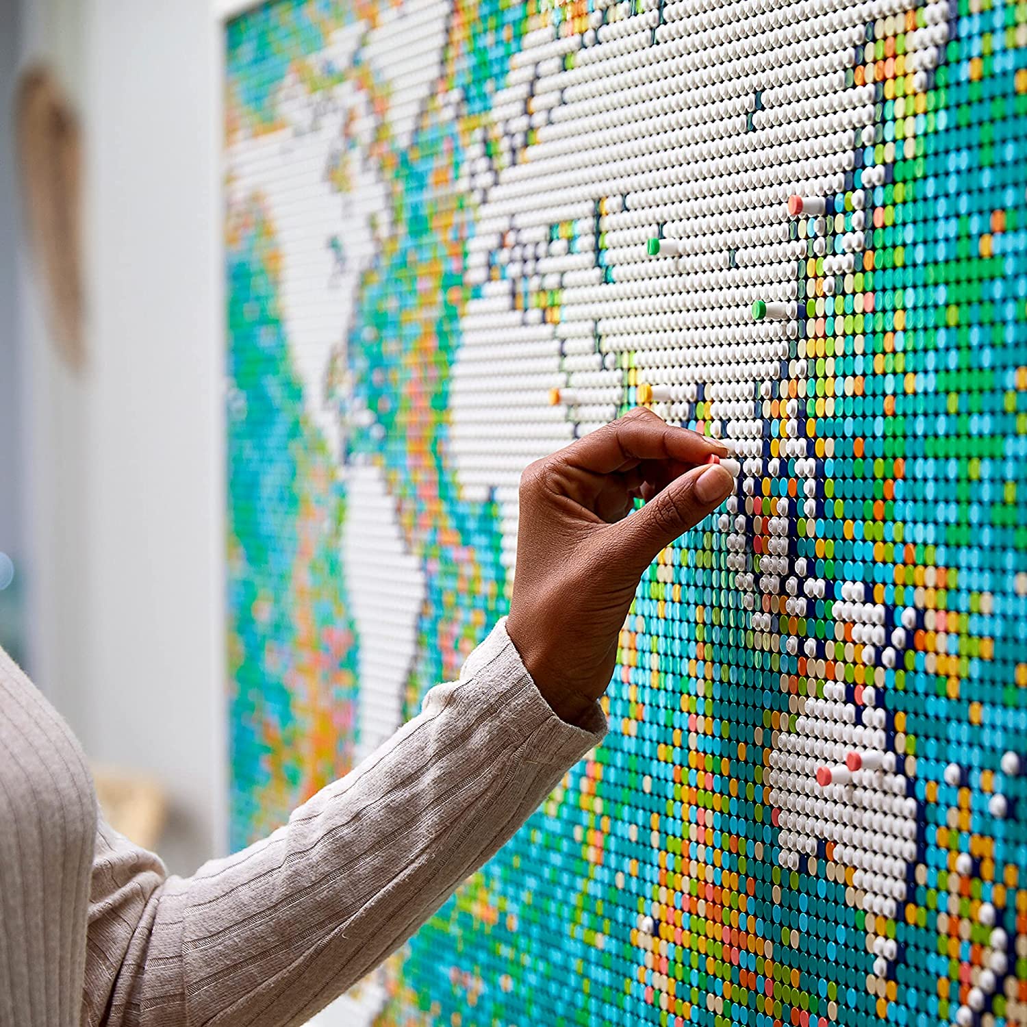 LEGO Art World Map, 11,695 Piece Collectible Building Kit for Adult Hobbyists (For Parts)