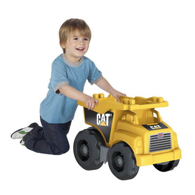 Mega Bloks Caterpillar Large Dump Truck with 25 Building Blocks (Open Box)