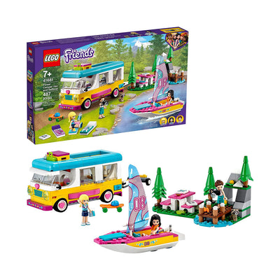 LEGO Friends Forest Camper Van and Sailboat Kid's Playset Building Kit, Ages 7+