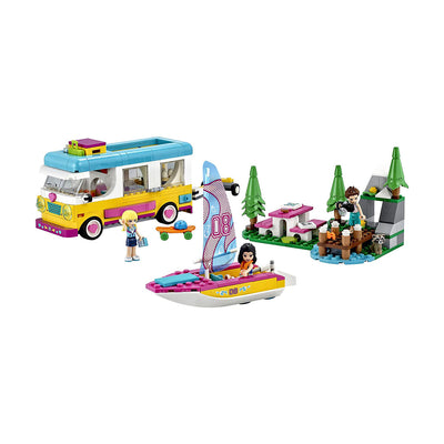 LEGO Friends Forest Camper Van and Sailboat Kid's Playset Building Kit, Ages 7+