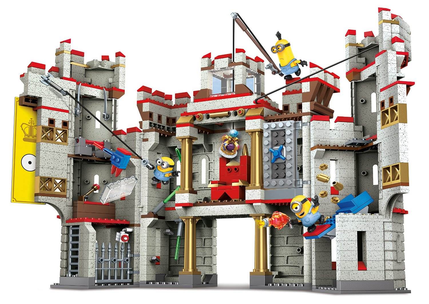 Mega Bloks Despicable Me 2 Minions Castle Adventure Building Playset- Open Box