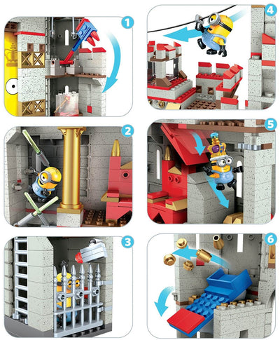 Mega Bloks Despicable Me 2 Minions Castle Adventure Building Playset- Open Box