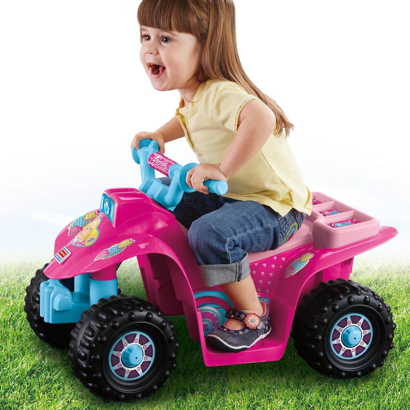 Fisher-Price Power Wheels Barbie Lil' Quad ATV Electric Ride-On (Open Box)