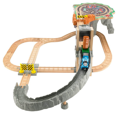 Fisher-Price Thomas Wooden Railway Thomas Fossil Run Brave Train Set - Open Box