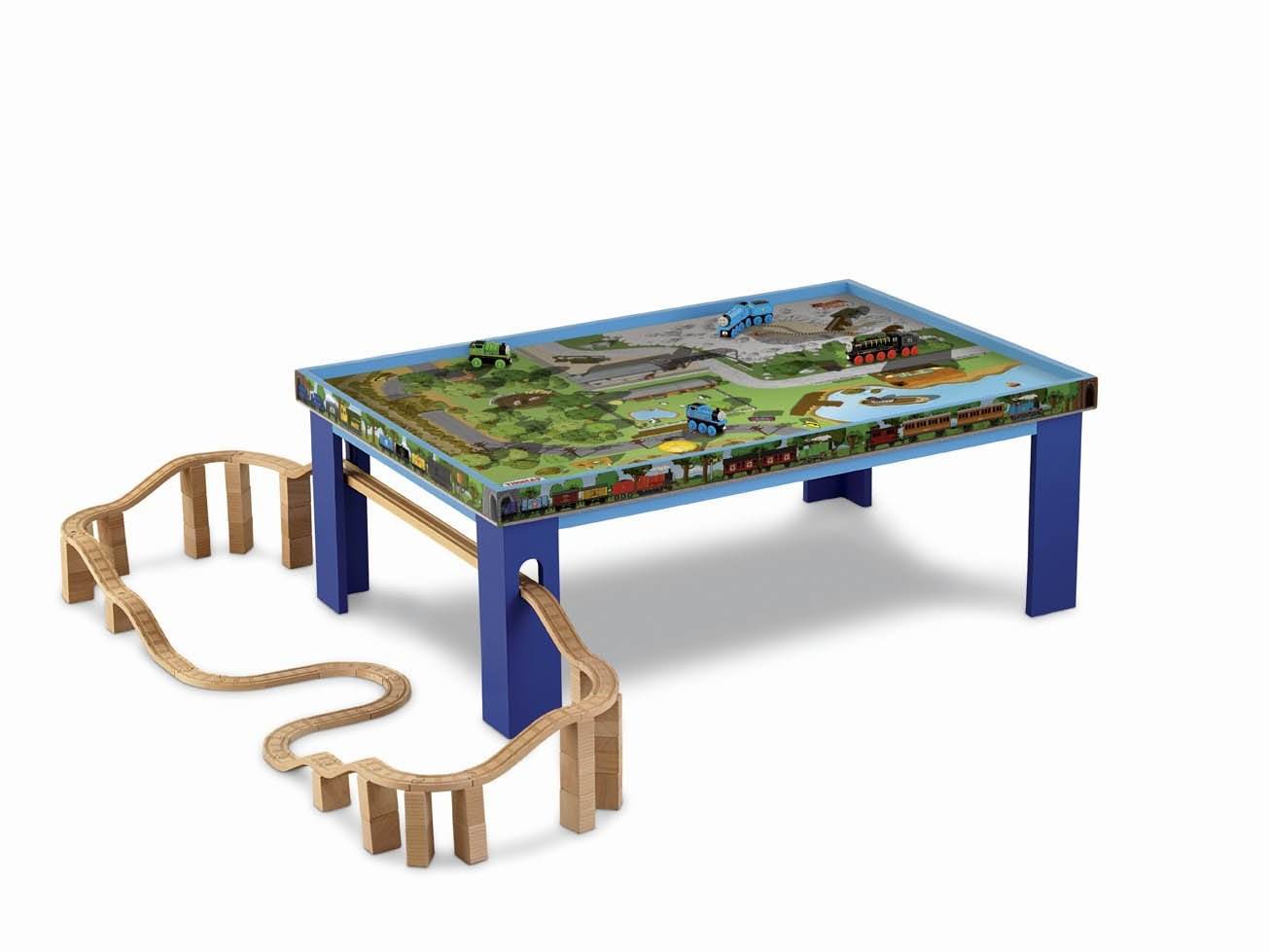 Fisher-Price Thomas the Train Wooden Railway Kids Play Table - Open Box