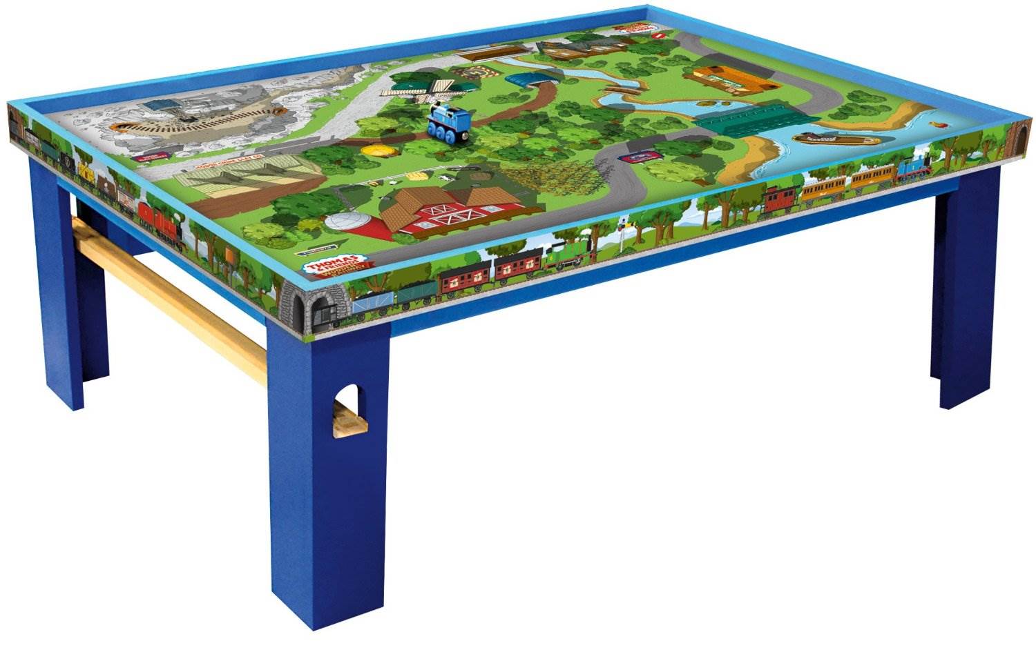 Fisher-Price Thomas the Train Wooden Railway Kids Play Table - Open Box