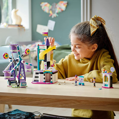 LEGO Friends Magical Ferris Wheel and Slide Toy Building Kit, for Ages 7 and Up