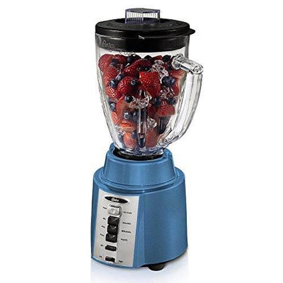 TWO) Oster BCCG08 450 Watt 8-Speed 6-Cup Blender, Blue, with Ice Crushing Blade