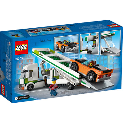 LEGO City 60305 Car Transporter 342 Piece Block Building Set for Kids 5 and Up