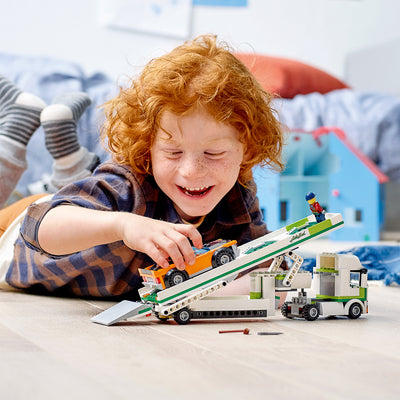 LEGO City 60305 Car Transporter 342 Piece Block Building Set for Kids 5 and Up