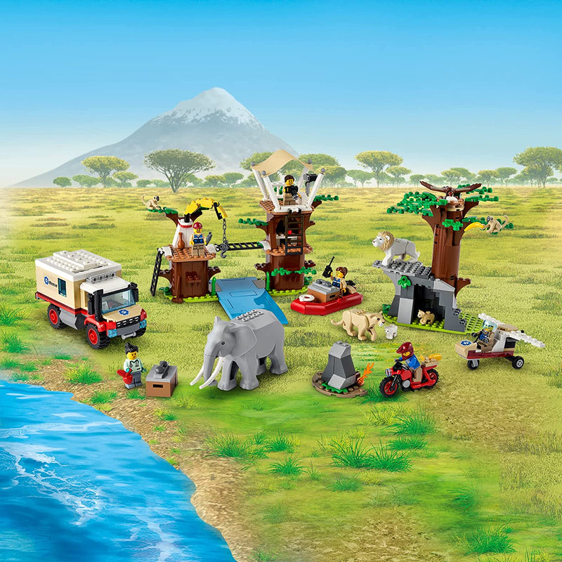 LEGO City Wildlife Rescue Camp Animal Playset Building Kit, for Ages 6 and Up