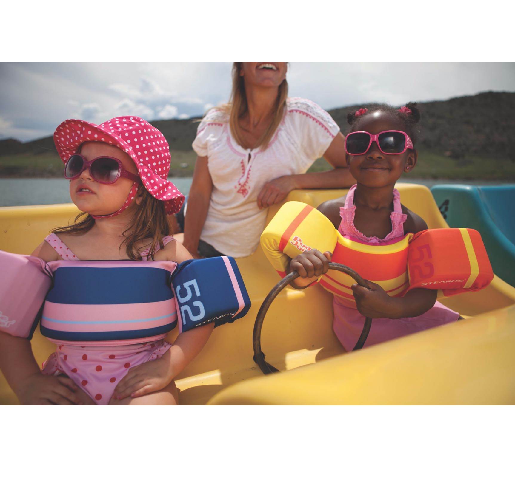 Stearns Kids Puddle Jumper Swimming Life Jacket Tahiti Orange Yellow (Open Box)