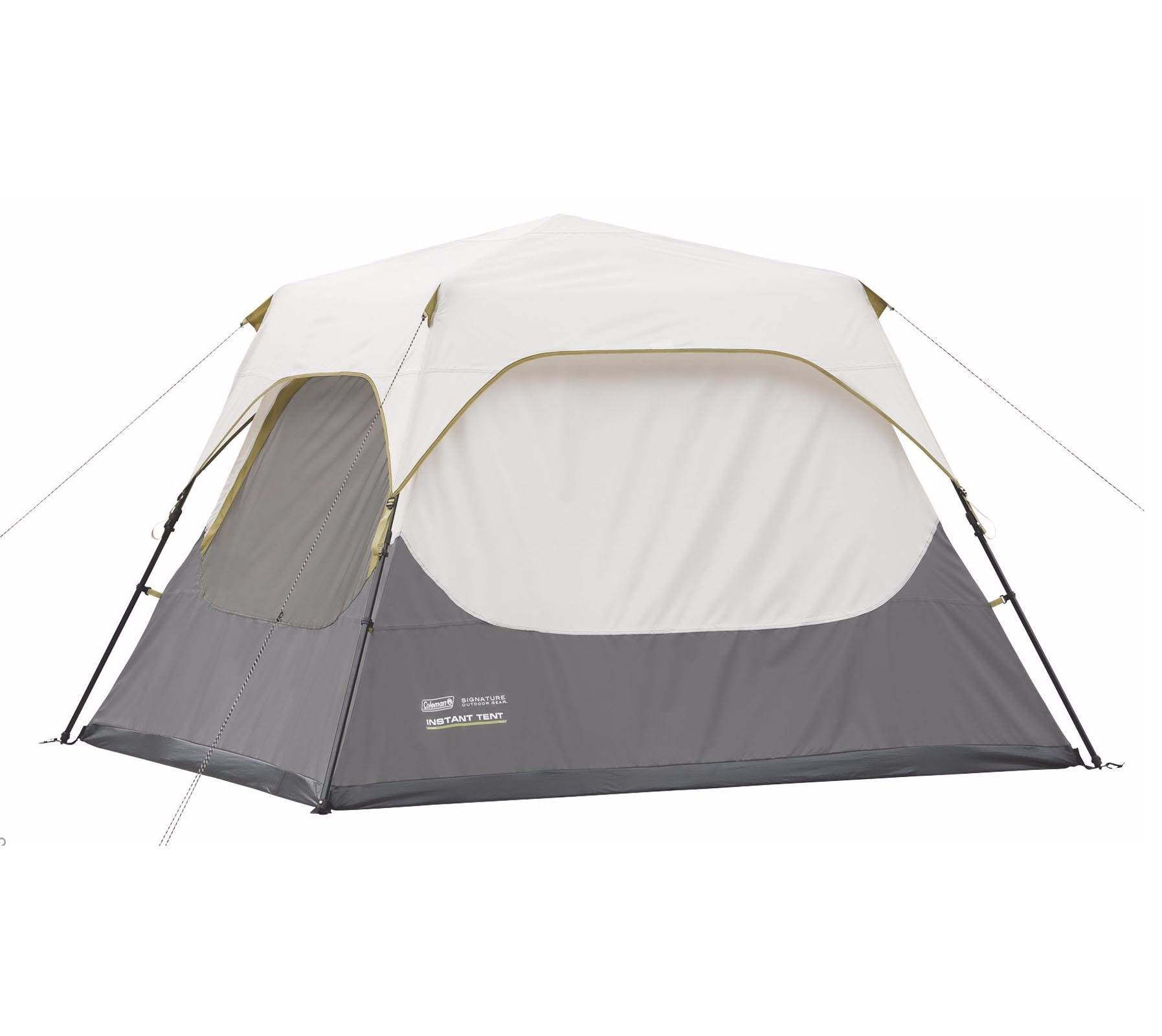 Coleman 4 Person Family Camping Cabin Tent w/ Rainfly | 8 x 7' - Open Box