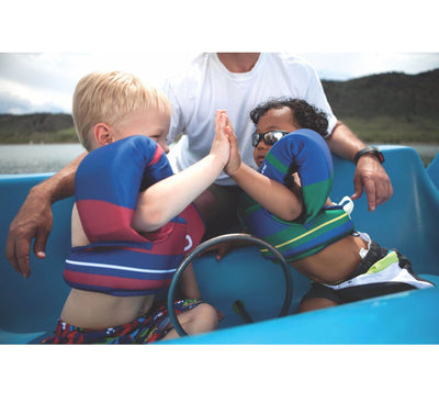 COLEMAN Kids Puddle Jumper Swimming Life Jacket | Tahiti Yellow Blue-Open Box