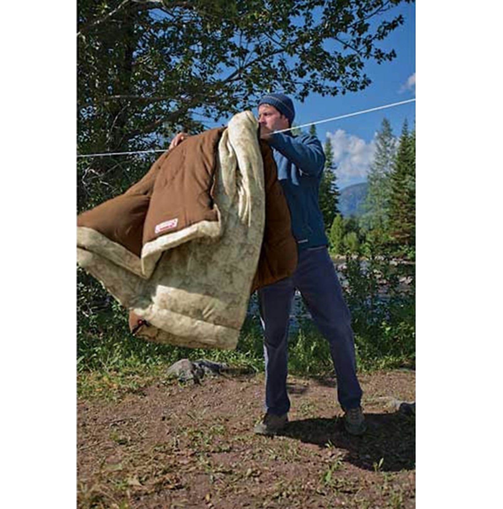 COLEMAN Cold Weather Camping Sleeping Bag w/Thermolock Tech |(Open Box)