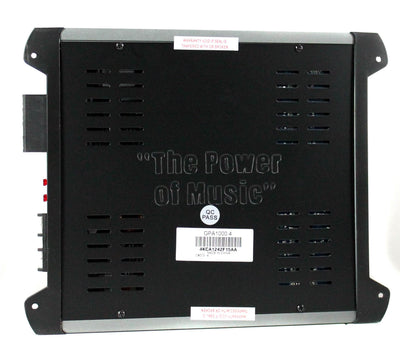 NEW Crunch GPA1000.4 1000 Watt 4 Channel Amp A/B Class Car Audio Power Amplifier