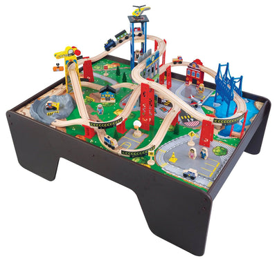 KidKraft 70 Piece Super Expressway Train Set Table Combination 17997 - Open Box