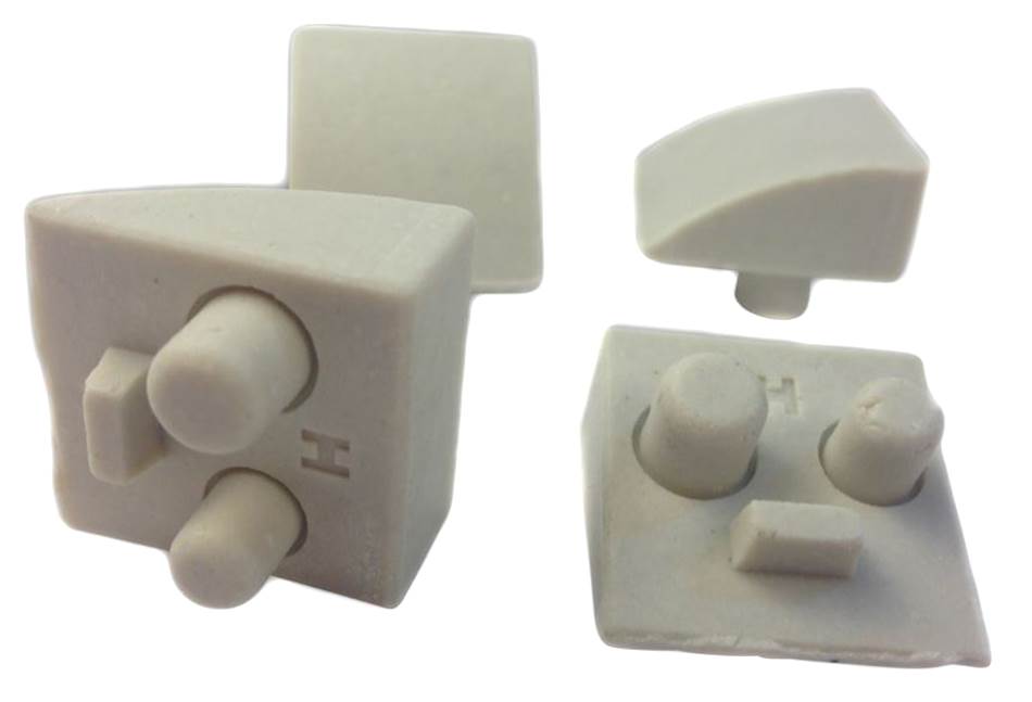 Hayward AXV014CP Swimming Pool Cleaner Ceramic Pod Shoes Replacements (4 Pack)