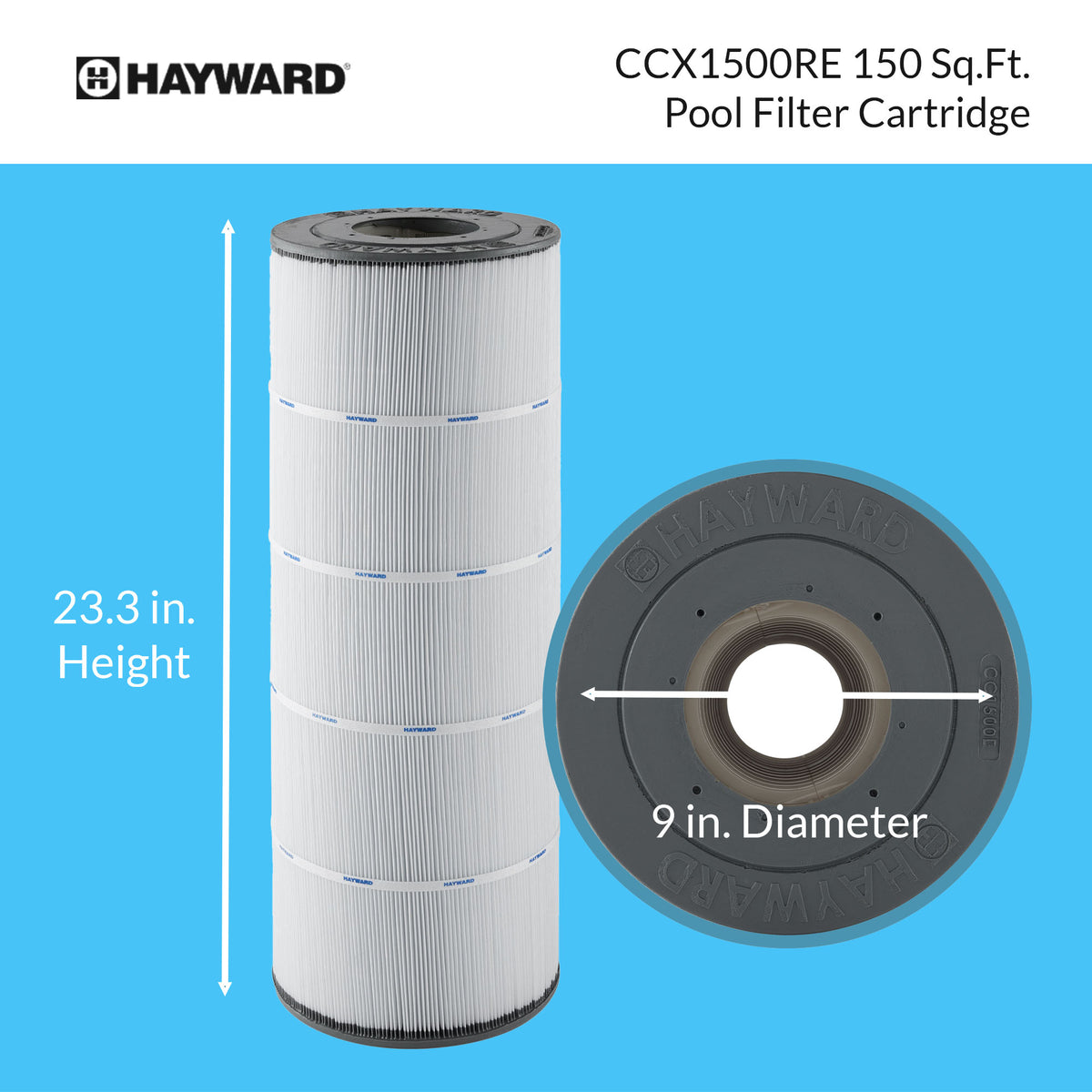 Hayward 150 Square Foot Replacement Swimming Pool Filter Cartridge (Used) - VMInnovations