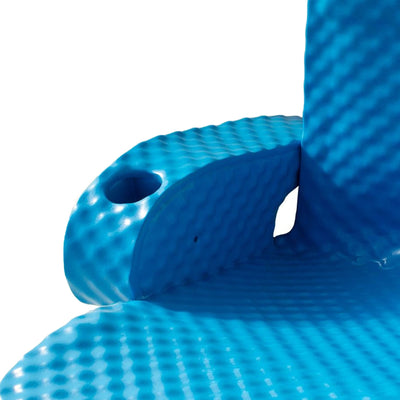 TRC Recreation Folding Baja Chair Swimming Pool Float, Bahama Blue (Open Box) - VMInnovations