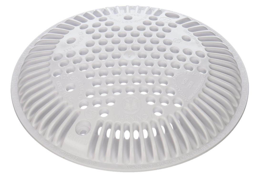 Hayward Swimming Pool Dual Suction Outlet 8" White Cover Replacement (Open Box)