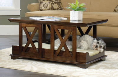 Sauder Furniture 417195 Birch Full Coffee Table Dog Bed Combo - Open Box