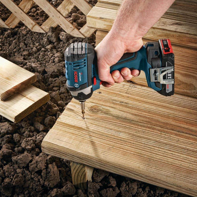 Bosch 18V 1/2-Inch Drill 1/4-Inch Hex Impact Driver, Refurbished (Open Box)