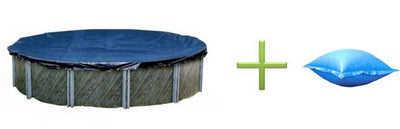 Swimline 12' Round Winter Above Ground Swimming Pool Cover + Closing Air Pillow