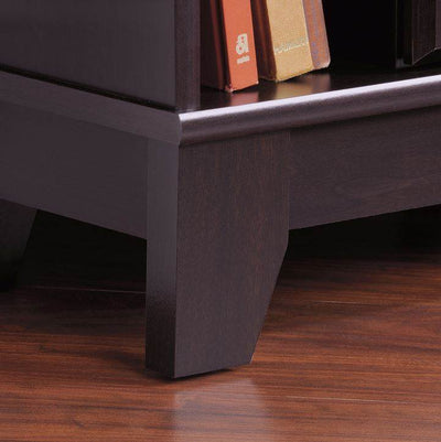 Sauder Camarin Collection Jamocha Wood Corner Console TV Stand (Open Box)