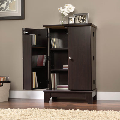 Sauder Furniture 414708 Camarin Jamocha Wood Lockable Storage Cabinet - Open Box