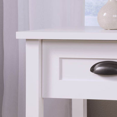 Sauder Furniture County Line Collection Soft White Modern Nightstand (Open Box)