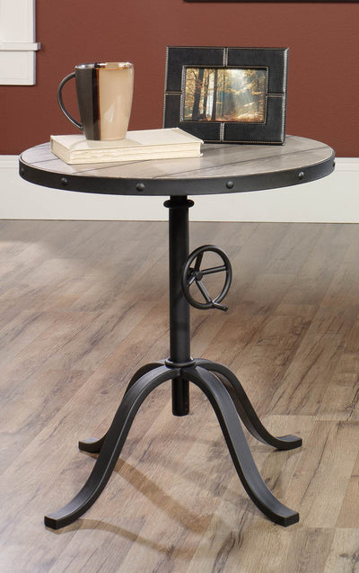 Sauder Furniture Inspired Accents Media Adjustable Pedestal Table (Open Box)