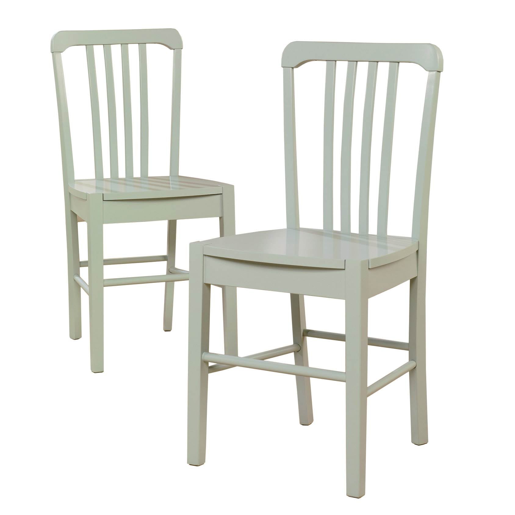 2)Sauder Furniture Original Cottage Slat Back Chairs Rainwater Finish- Open Box