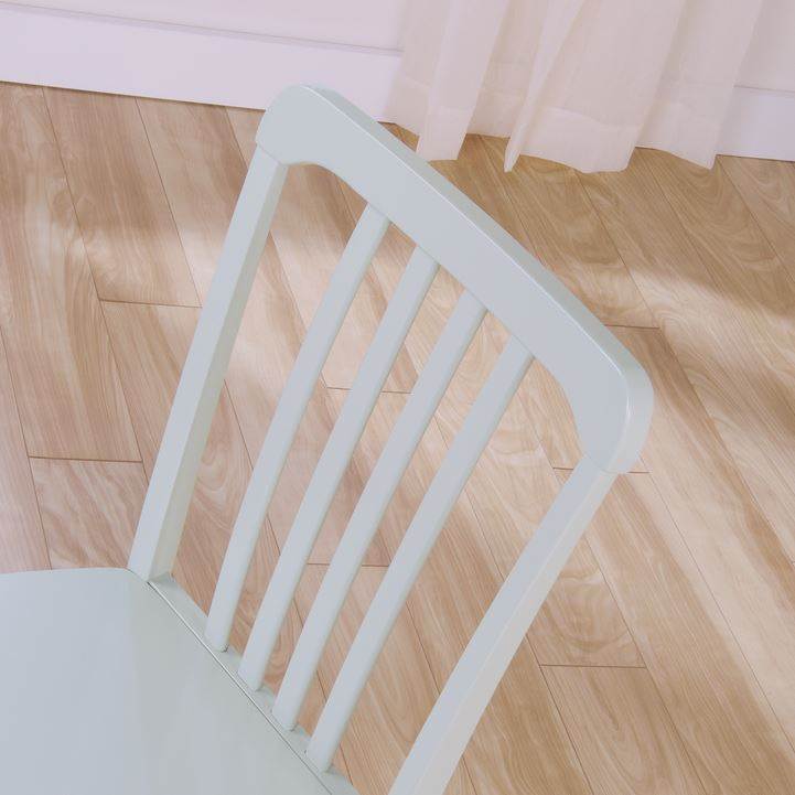 2)Sauder Furniture Original Cottage Slat Back Chairs Rainwater Finish- Open Box
