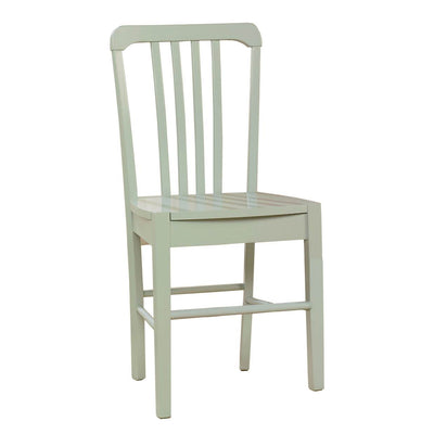 2)Sauder Furniture Original Cottage Slat Back Chairs Rainwater Finish- Open Box