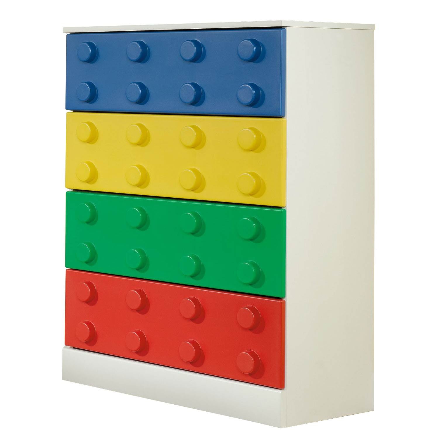 Sauder Furniture Primary Street Children Kids Toy Block 4-Drawer Chest -Open Box