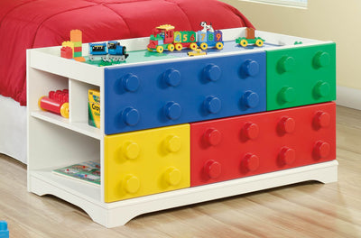 Sauder Furniture 417932 Children Kids Toy Block Lego Play Table (Damaged)