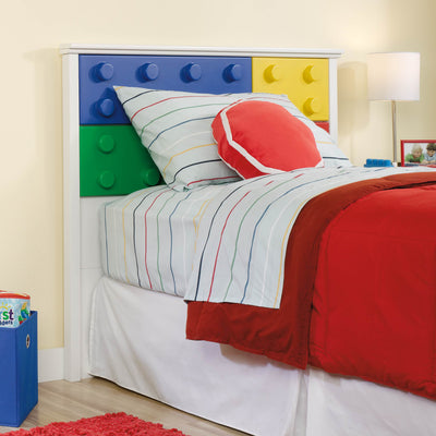 Sauder Primary Street Toy Block Kids Soft White Twin Headboard (Open Box)