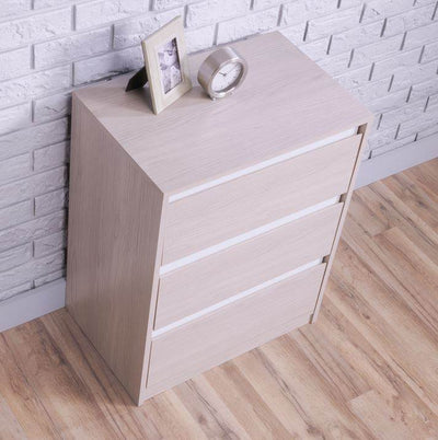 Sauder Furniture Square1 Collection Grey Ash 3-Drawer Dresser Chest - Open Box