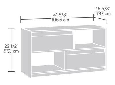 Sauder Furniture 416897 Square1 Collection Urban Ash TV Stand (Open Box)