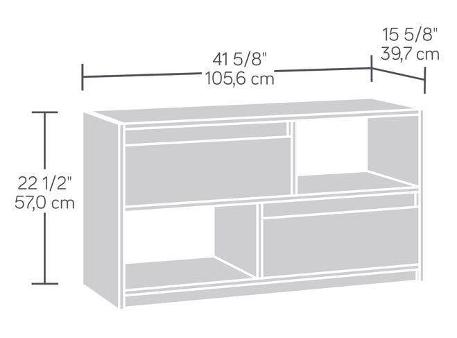 Sauder Furniture 416897 Square1 Collection Urban Ash TV Stand (Open Box)