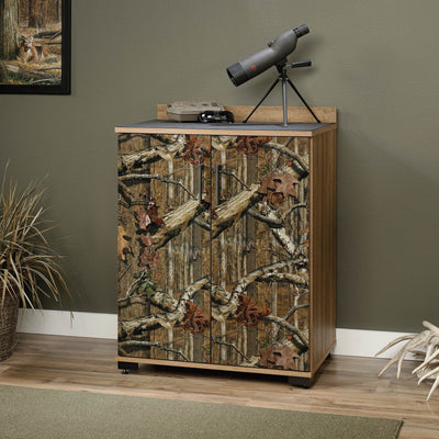 Sauder Furniture 418101 Mossy Oak 2-Door Hunting Adjustable Cabinet (Open Box)